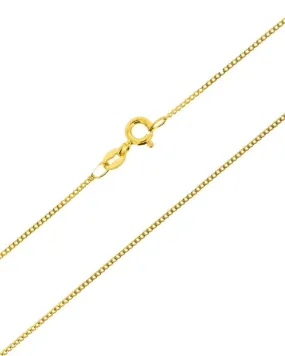 10K Yellow Gold 18" Medium Weight Curb Chain