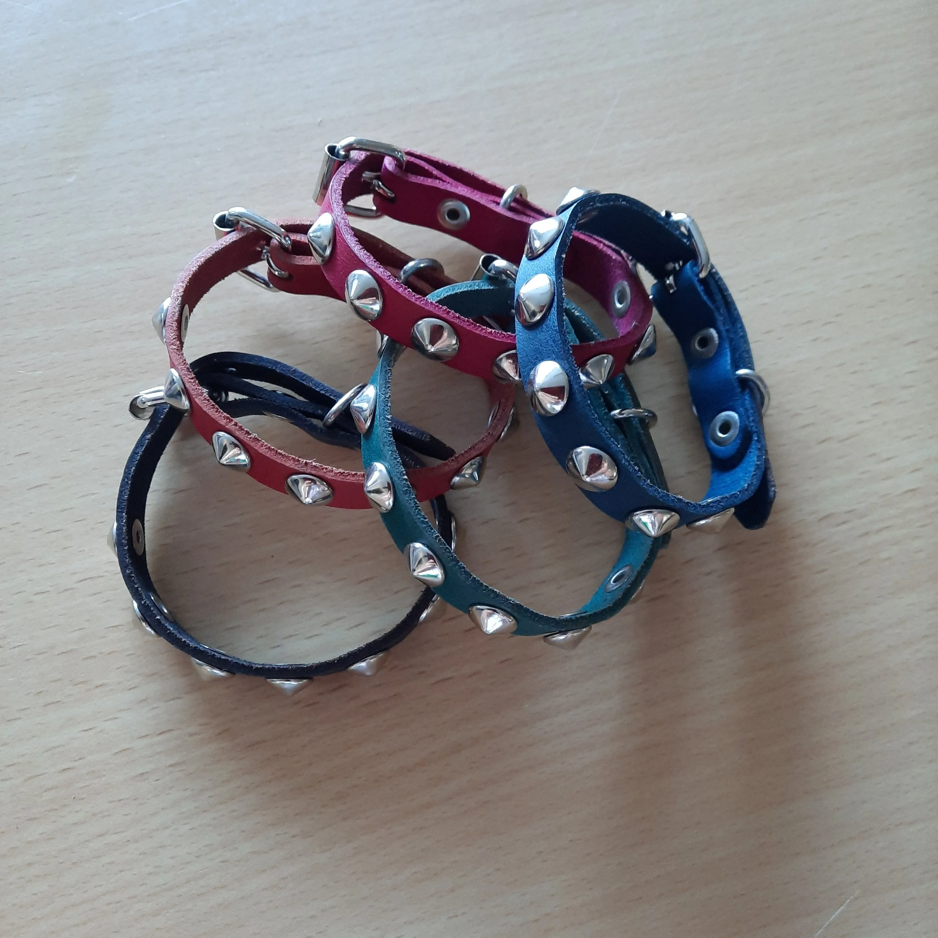 10mm Stud Leather Bracelet