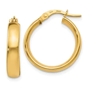 14k Yellow Gold Polished Earrings