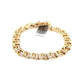 14KY Double Row Link Estate Bracelet