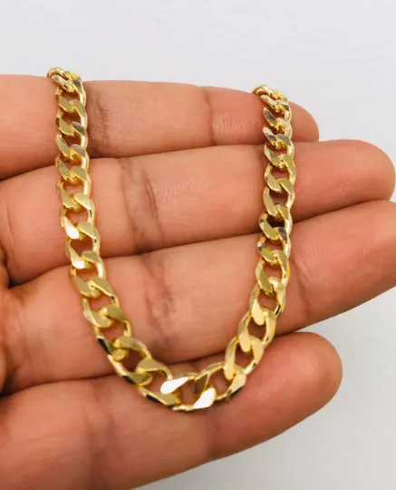 18K Gold Filled Cuban Link Anklet Bracelet 10” / Anklet Bracelet For Women / Bracelets / Pulseras para el Pie / Tobilleras para Mujer Oro Laminado