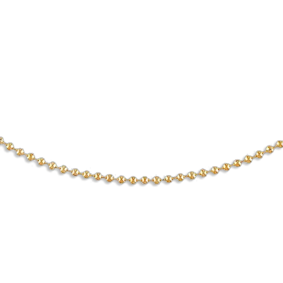 2MM Gold Ball Chain Necklace