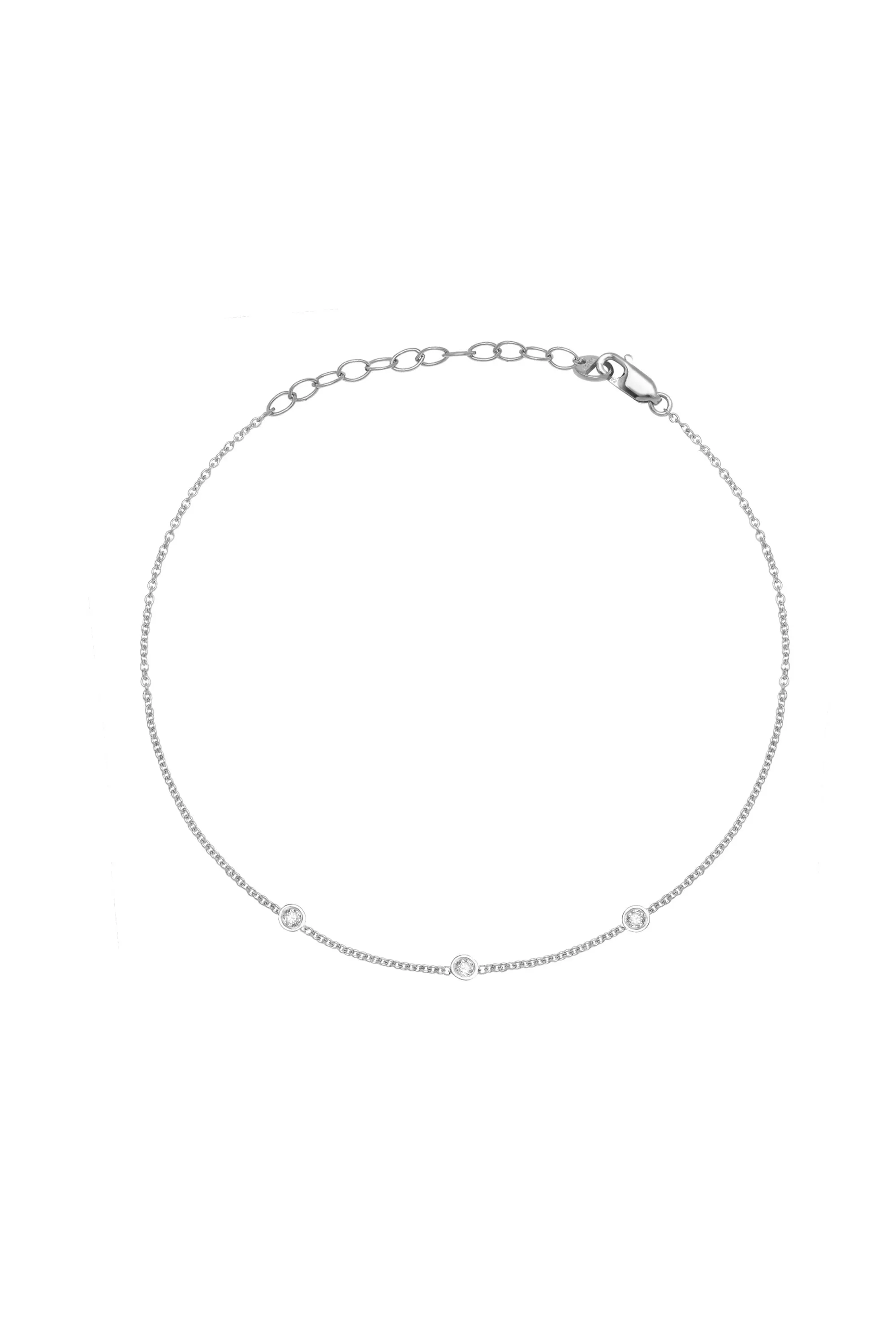 3 Diamond Anklet