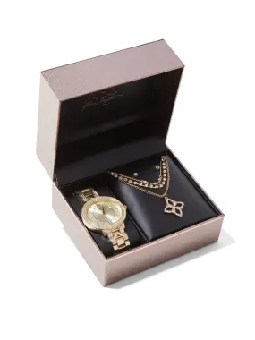 3-Piece Watch, Necklace & Earrings Set