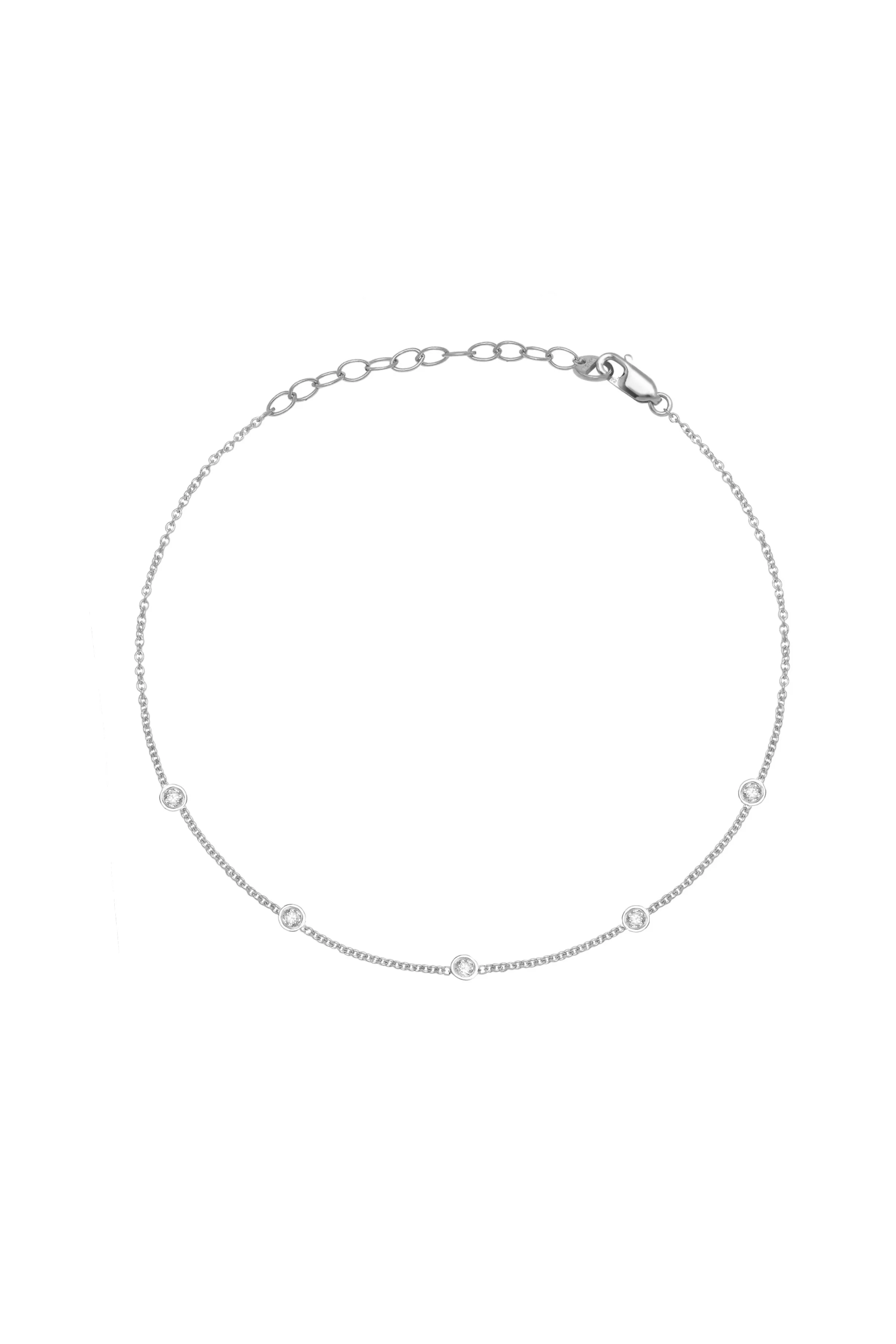 5 Diamond Anklet