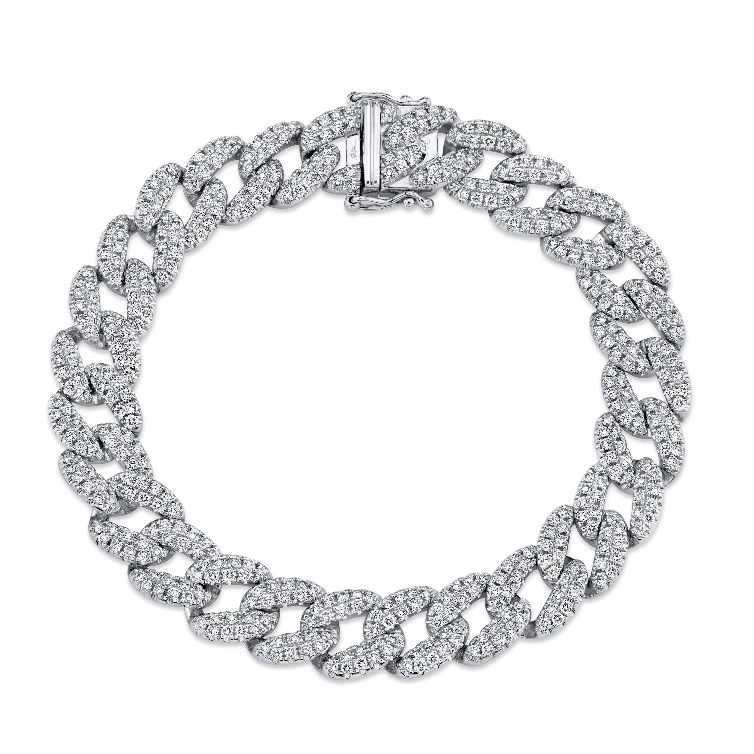 5.01ctw Diamond Pave Link Bracelet