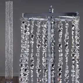 53" Acrylic Diamond Chandelier Centerpiece For Wedding Party Event - Free Stand   Poles