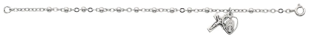 6 1/2" ALL STERLING YOUTH  BRACELET-911L