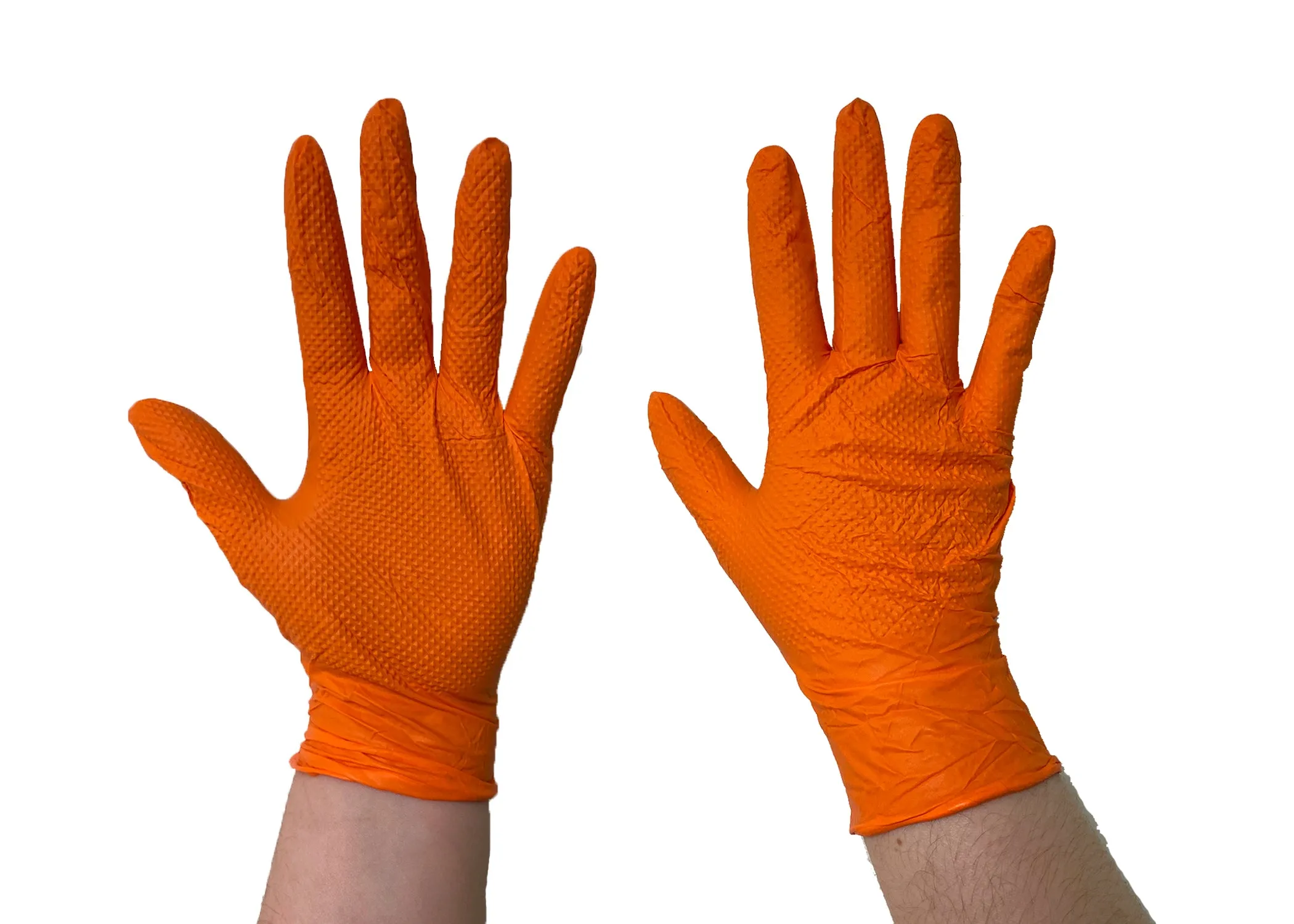 70003  The Orange Diesel®, Powder Free Nitrile Disposable Gloves, 6 Mil, Sizes M-XXL