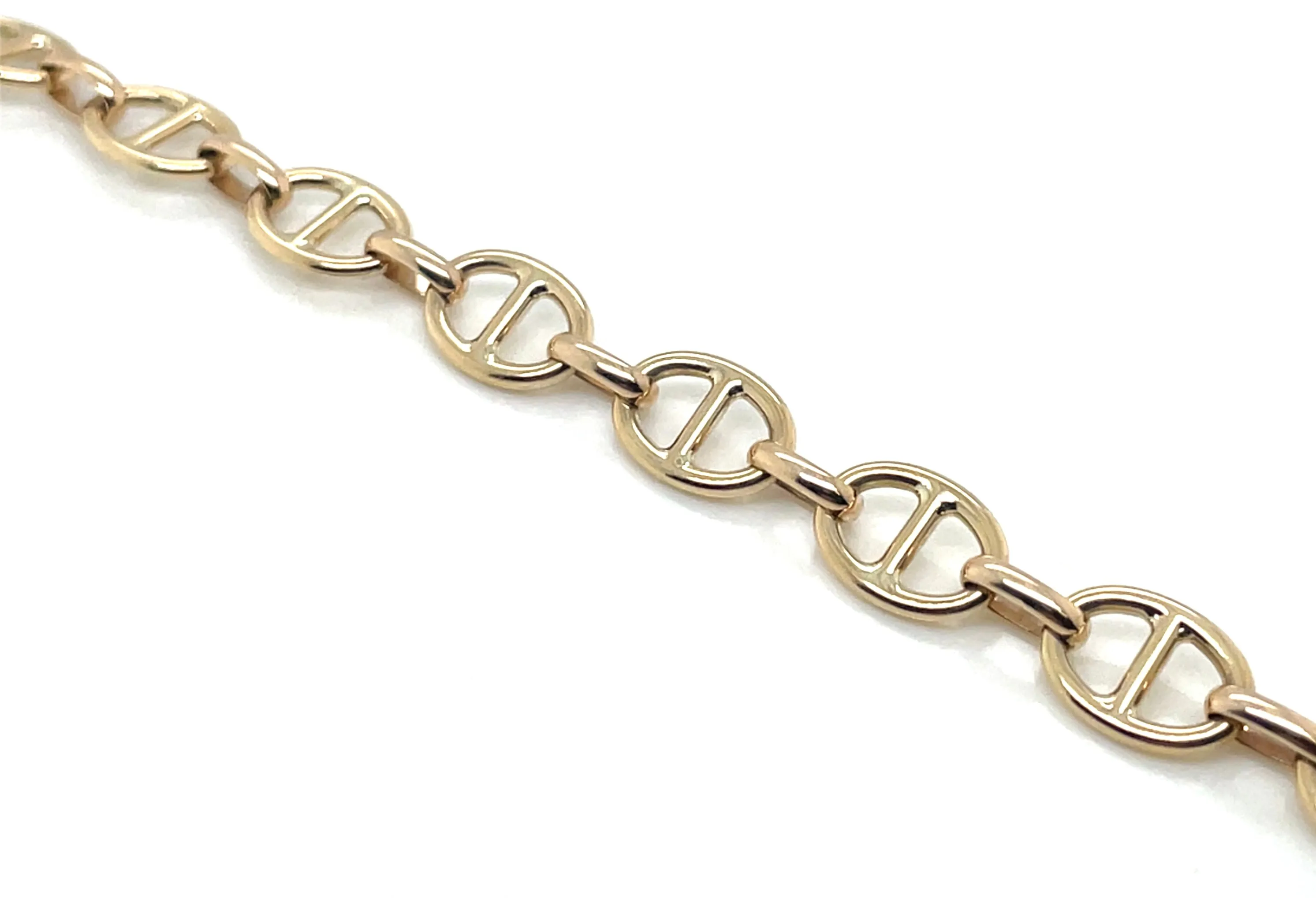 9ct Yellow Gold Marina Link Bracelet