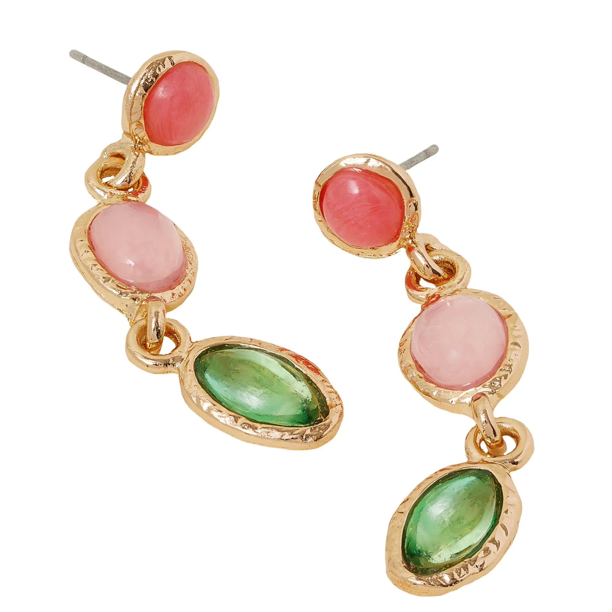 Accessorize London Women's Multi Eclectic Short Drop Earrings