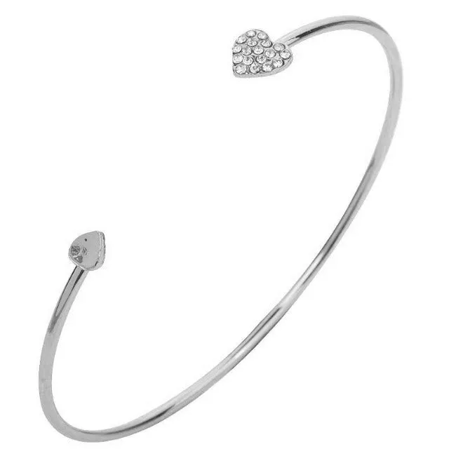 Adjustable Double Heart Bracelet