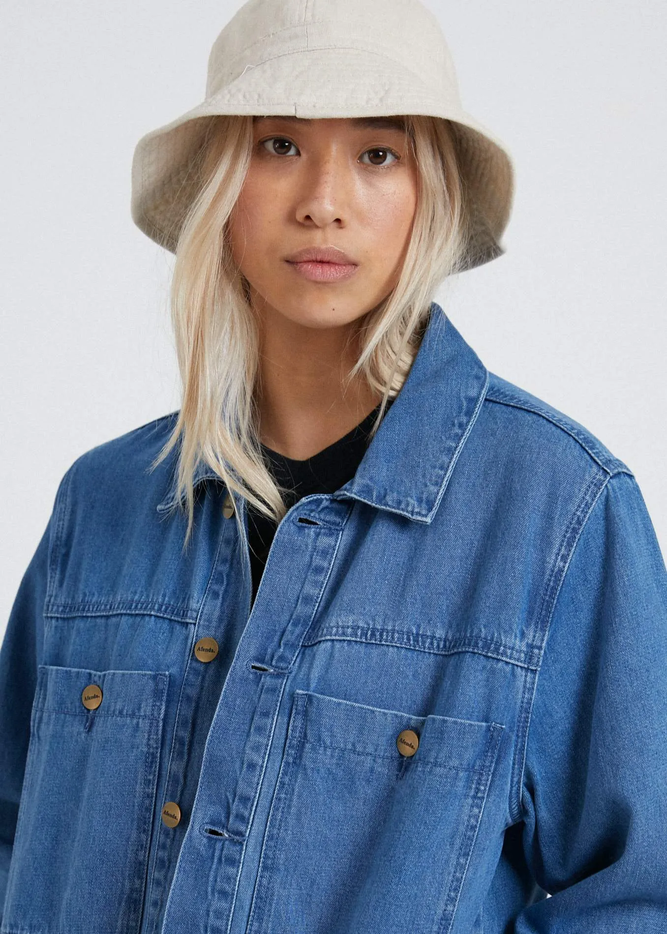 Afends Unisex Congo - Hemp Bucket Hat - Bone