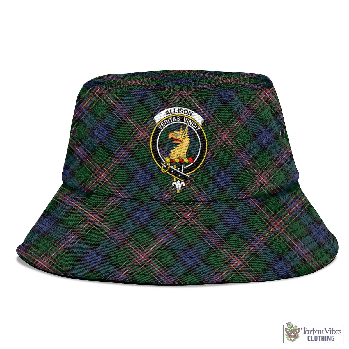 Allison Tartan Bucket Hat with Family Crest