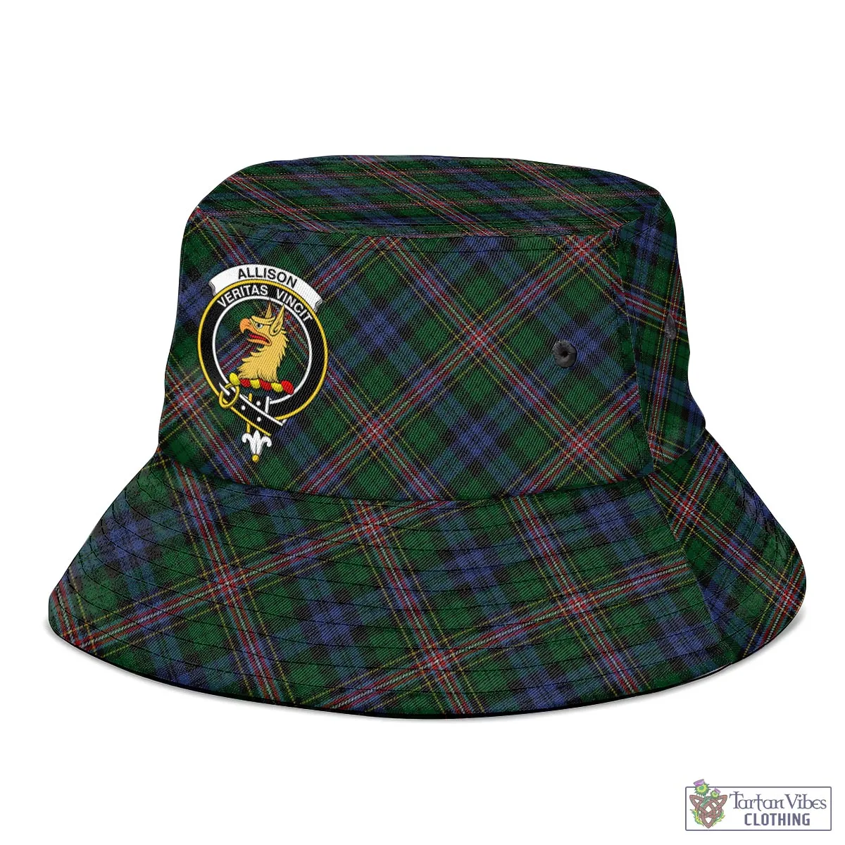 Allison Tartan Bucket Hat with Family Crest