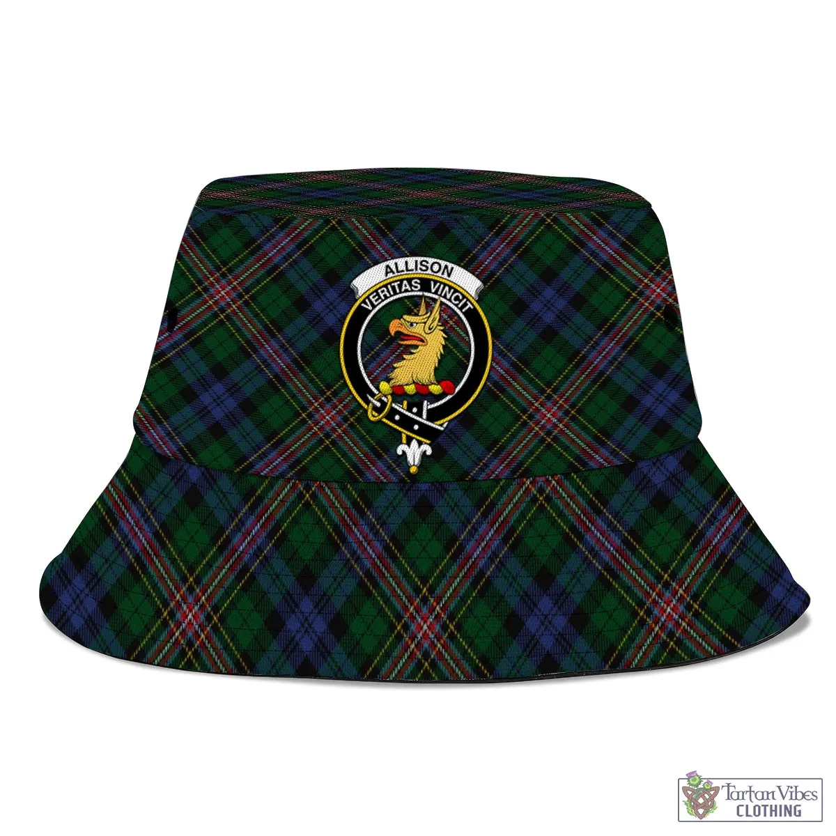 Allison Tartan Bucket Hat with Family Crest