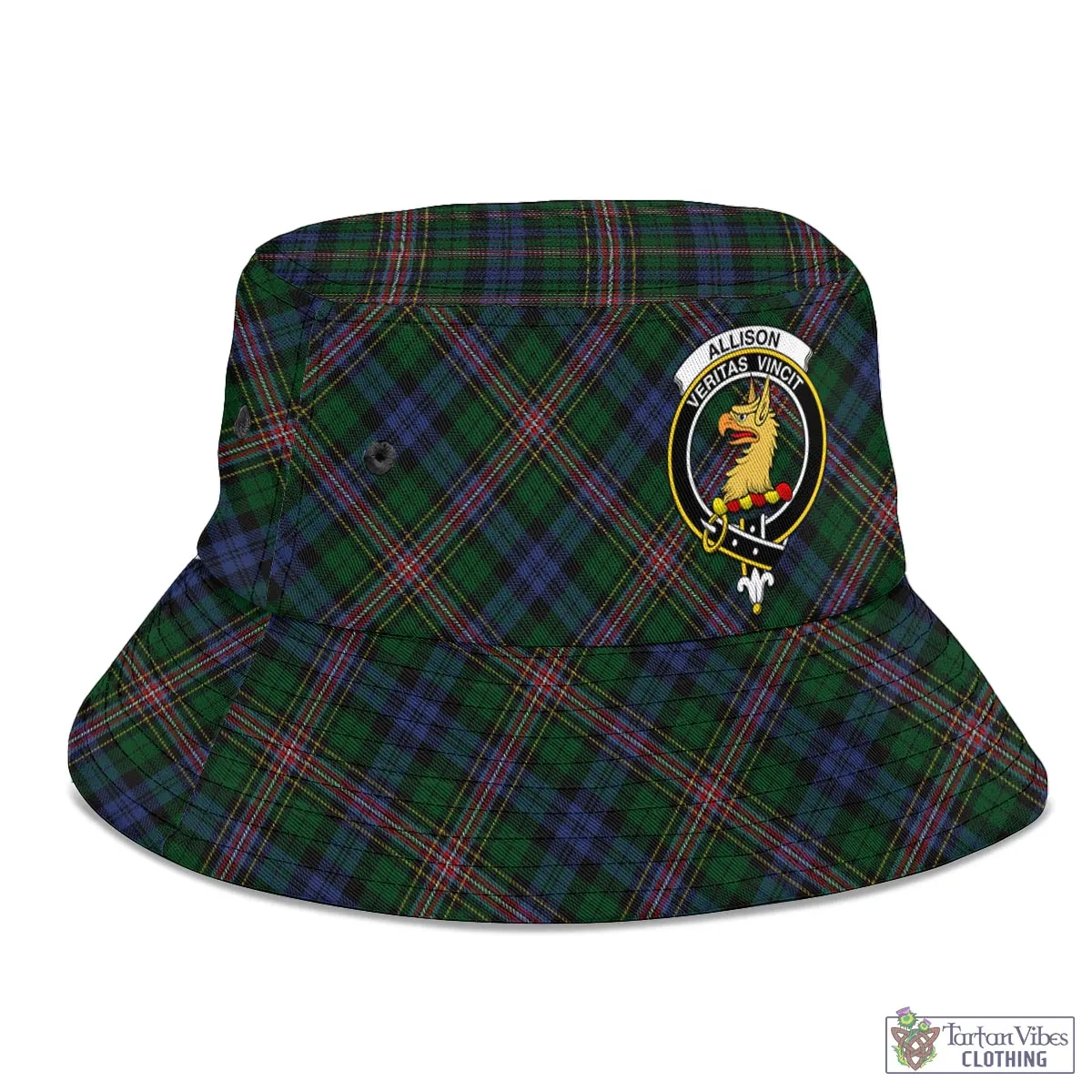 Allison Tartan Bucket Hat with Family Crest