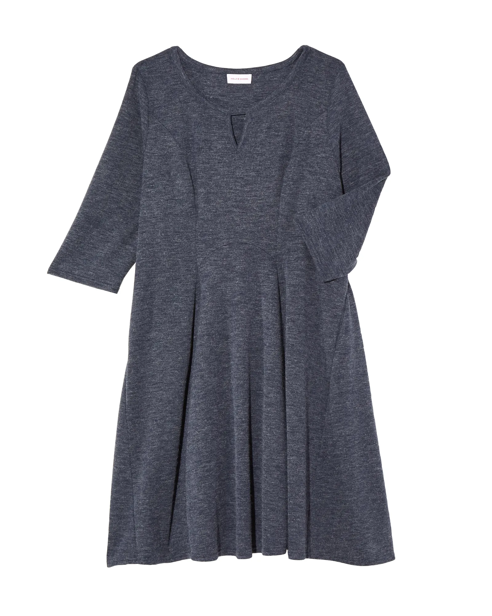 Arnica Key Hole Fit and Flare Dress | Navy