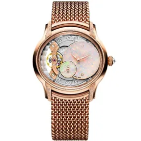 Audemars Piguet Millenary Frosted Hand-Wound 39mm 77244OR Openworked / Opal Dial