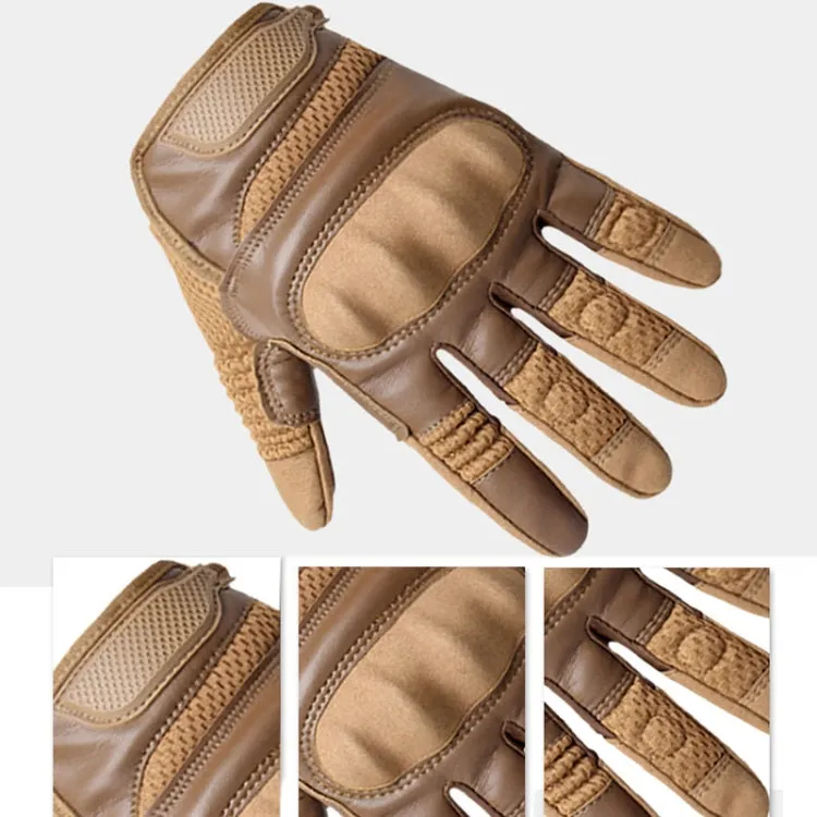 B28 Outdoor Rding Motorcycle Protective Anti-Slip Wear-Resistant Mountaineering Sports Gloves, Size: M(Wolf Brown)