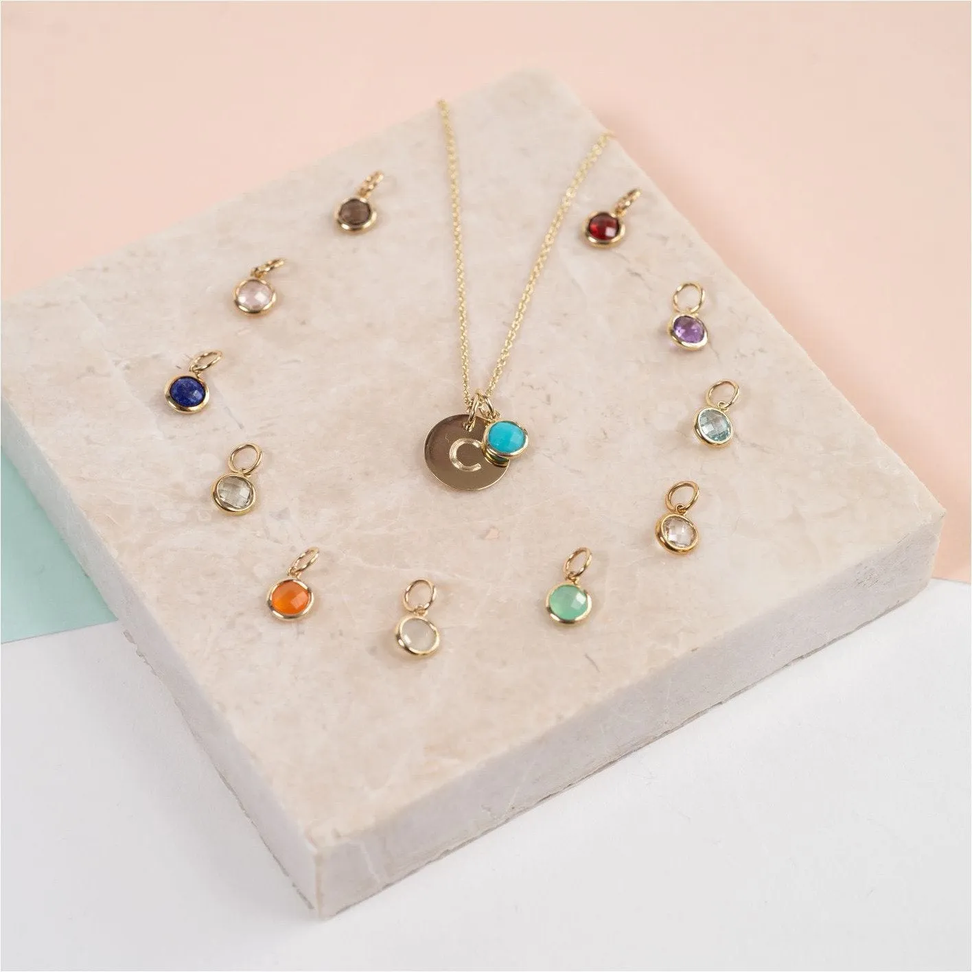 Bali 9ct Gold Garnet January Birthstone Necklace