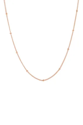 Ball Chain Necklace - Rose Gold