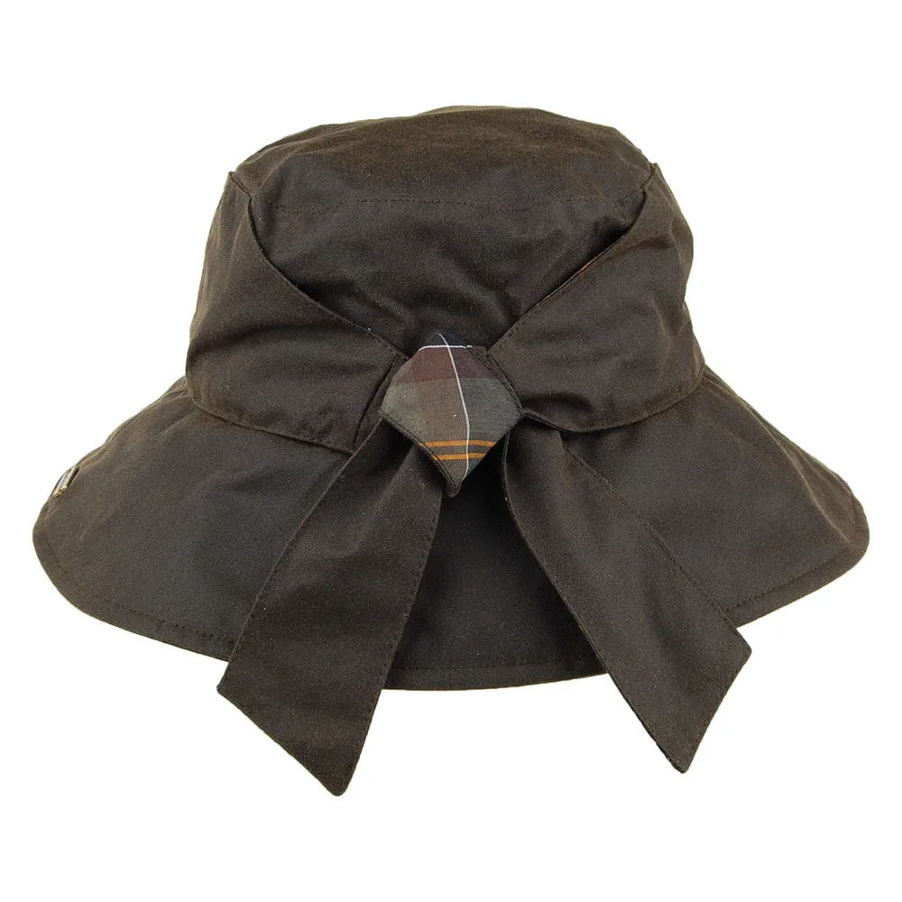 Barbour Hats Brambling Wax Cotton Bucket Hat - Olive