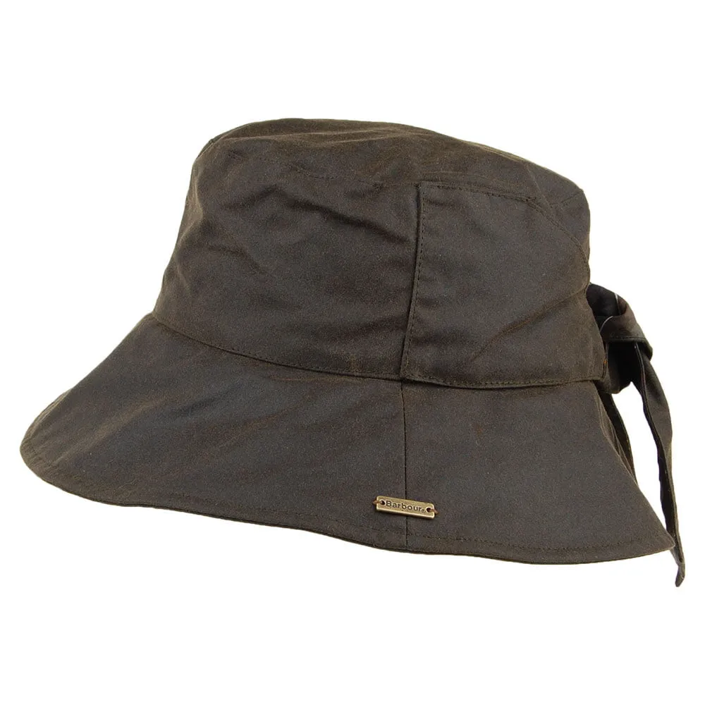 Barbour Hats Brambling Wax Cotton Bucket Hat - Olive