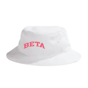 Beta Beach Day White bucket hat