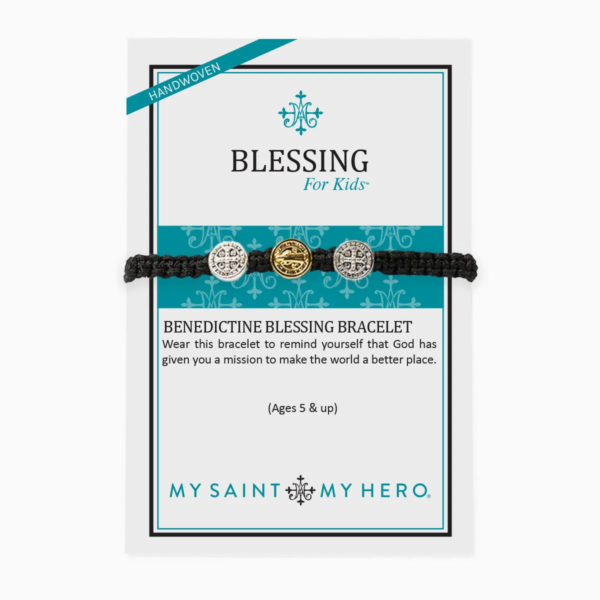 Blessing for Kids Pink Benedictine Blessing Bracelet