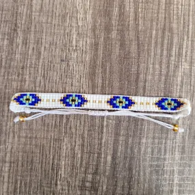 Blue ojitos miyuki bracelet