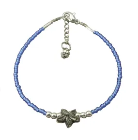 Blue Starfish Anklet