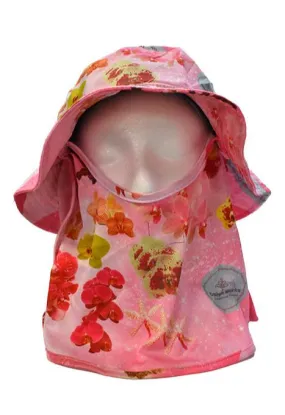 Bucket Hat 360 Multi Veil with Chin Strap - Orchids