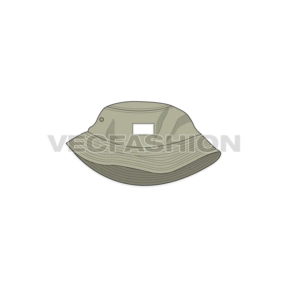 Bucket Hat with Short Crown