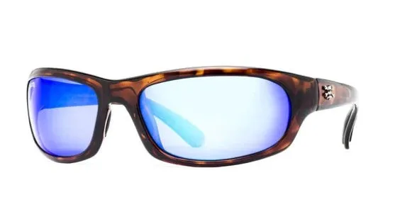 Calcutta Steelhead Tortoiseshell Frames - Blue Mirror Lens - Polarized Sunglasses