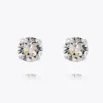 Caroline Svedbom Classic Stud Earrings - Rhodium Crystal