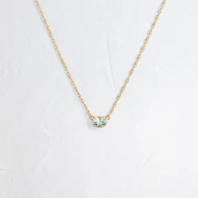 Centering Necklace, Mint Garnet - OOS