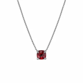 Châtelaine Pendant in Rhodolite Garnet with Diamond Accents