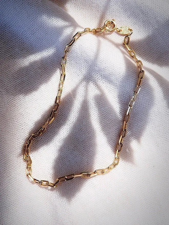 Classic Paperclip Chain Anklet - Kehlani