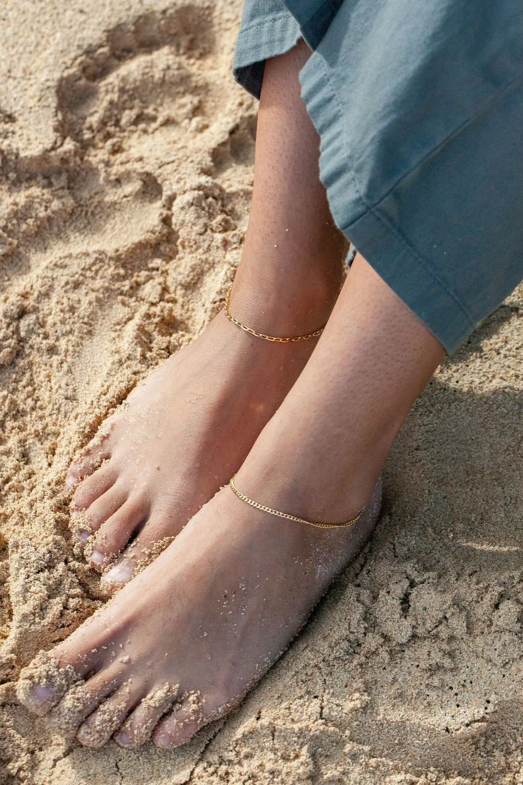 Classic Paperclip Chain Anklet - Kehlani