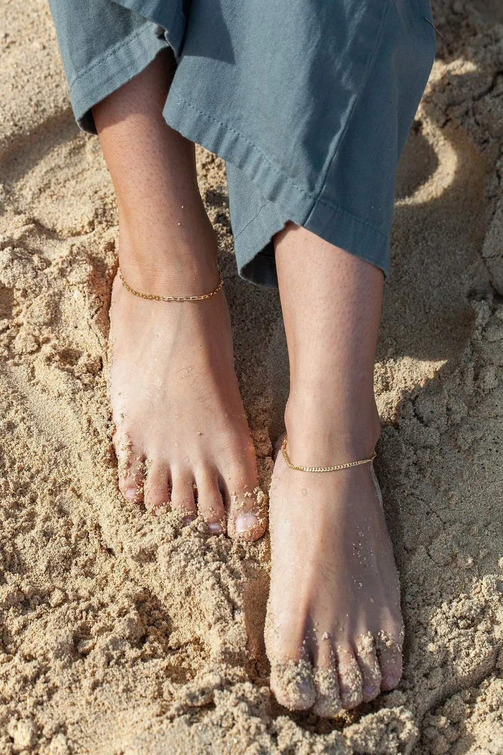 Classic Paperclip Chain Anklet - Kehlani