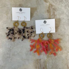 Coral Earrings-Large