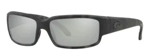 Costa Del Mar Mens Ocearch Caballito Tiger Shark Ocearch Frame - Gray Silver Mirror 580 Glass Lens - Polarized Sunglasses