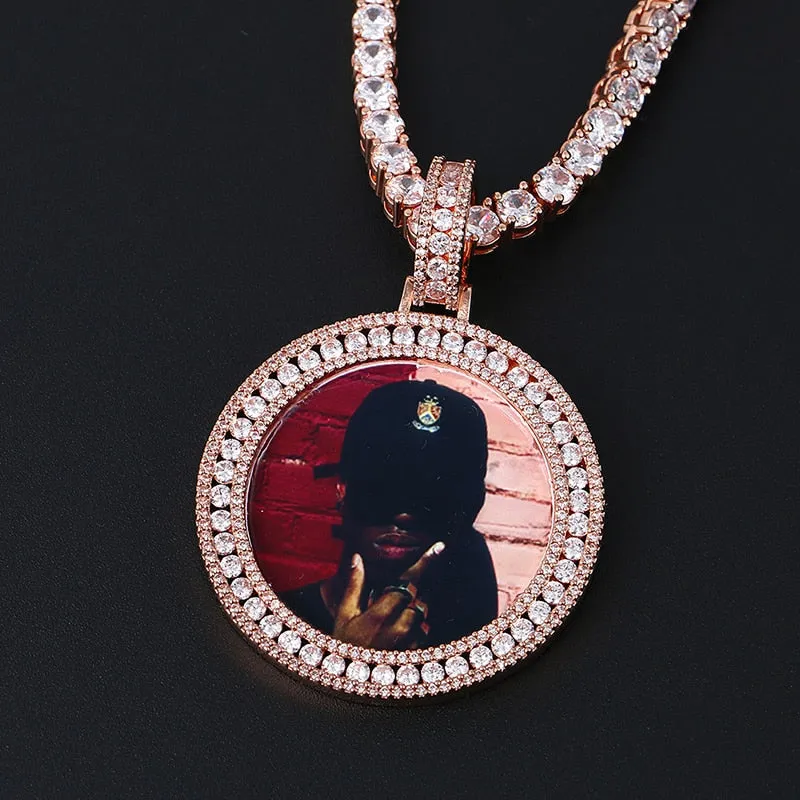 Custom Made Photo Medallions Necklace- Hip Hop Necklace For Men's