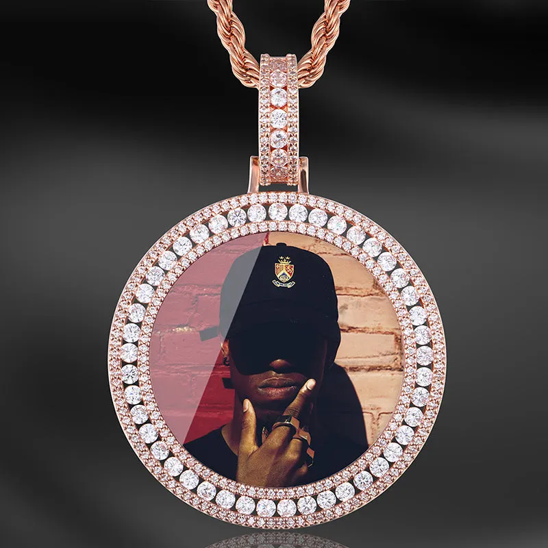 Custom Made Photo Medallions Necklace- Hip Hop Necklace For Men's