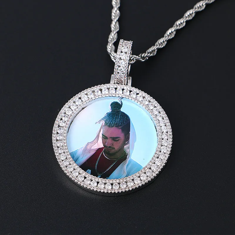 Custom Made Photo Medallions Necklace- Hip Hop Necklace For Men's