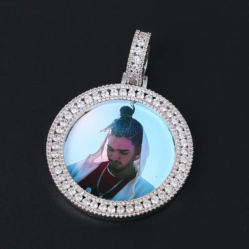 Custom Made Photo Medallions Necklace- Hip Hop Necklace For Men's