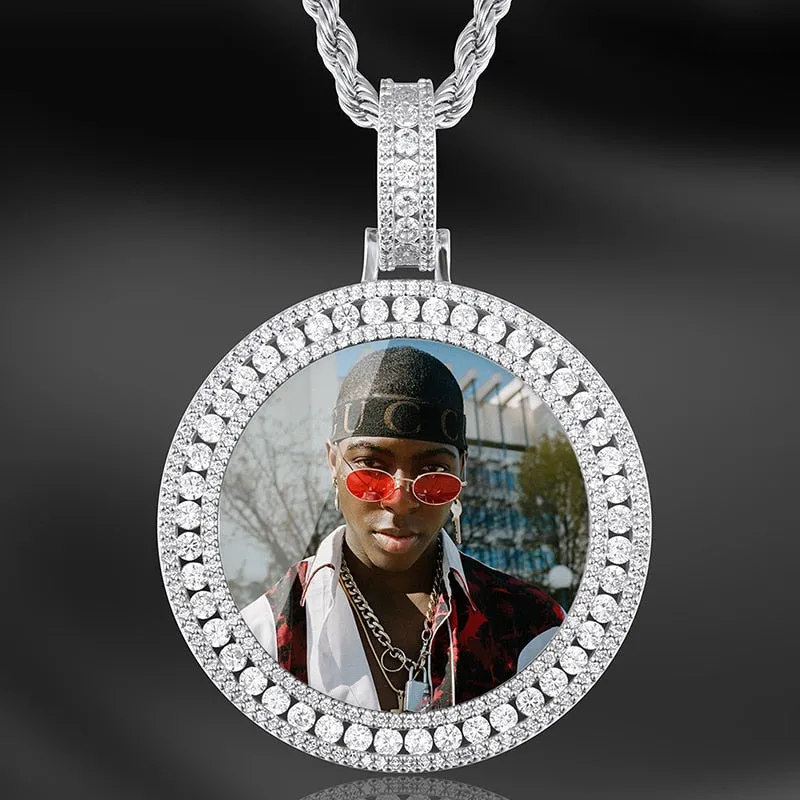 Custom Made Photo Medallions Necklace- Hip Hop Necklace For Men's