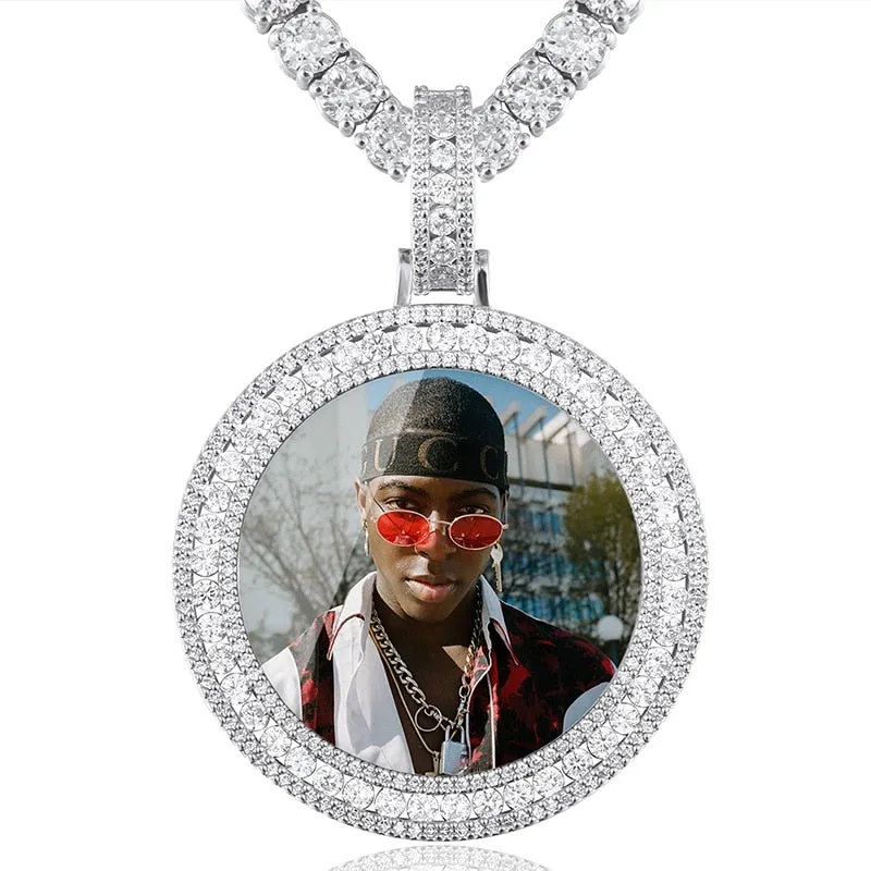 Custom Made Photo Medallions Necklace- Hip Hop Necklace For Men's