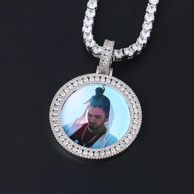 Custom Made Photo Medallions Necklace- Hip Hop Necklace For Men's